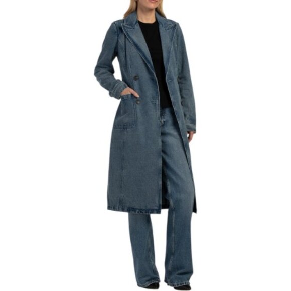 AVEC LES FILLES Structured Denim Coat - Picture 1 of 3